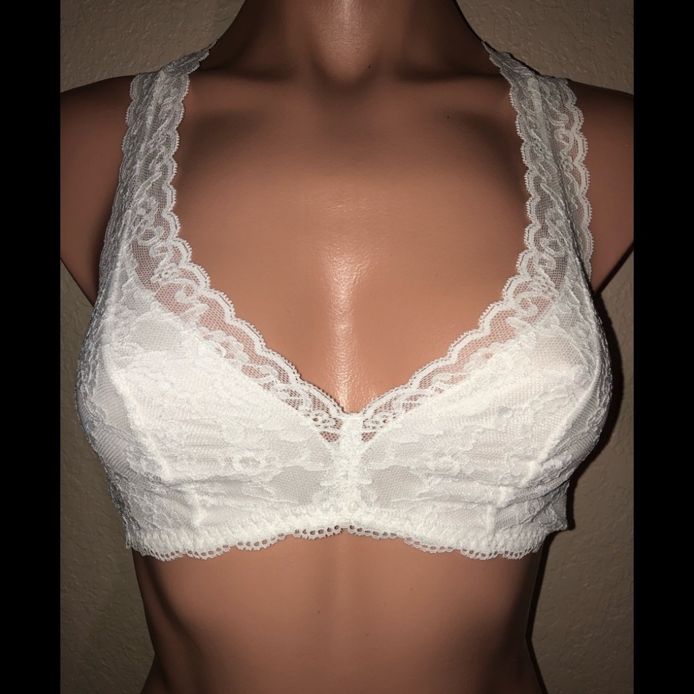 Victoria's Secret White Lace Bralette
